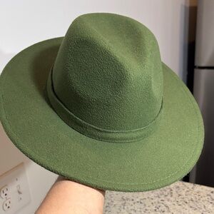 Stylish Green Fedora Hat